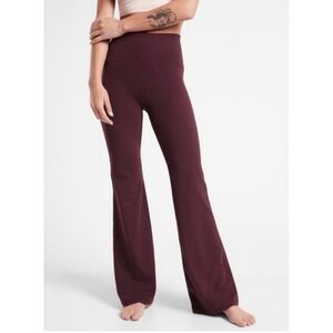 Athleta Women's Burgundy Elation Flare Yoga Pant Size Medium